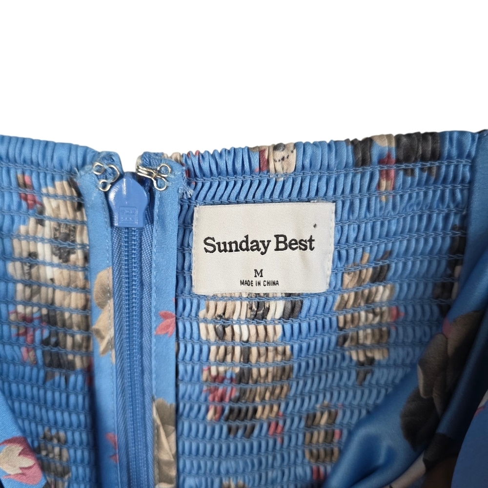 Sunday Best Spencer Dress Cowl Neck Mini Slip Floral Sz Medium - Picture 8 of 13